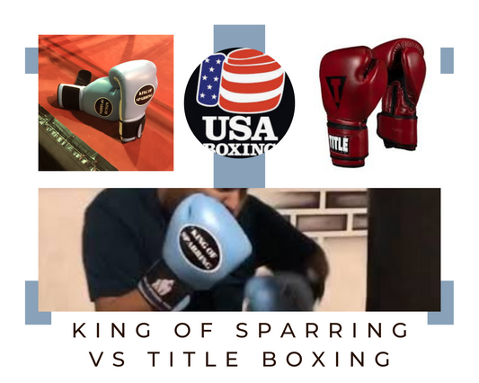 16 oz Title boxing gloves vs king of sparring boxing gloves